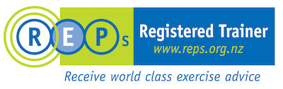 A logo for reps registered exercise professional trainers.